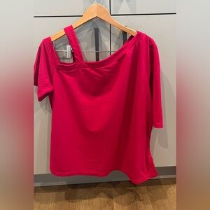 Katies Women’s Off-Shoulder Fuchsia Top - Size XL